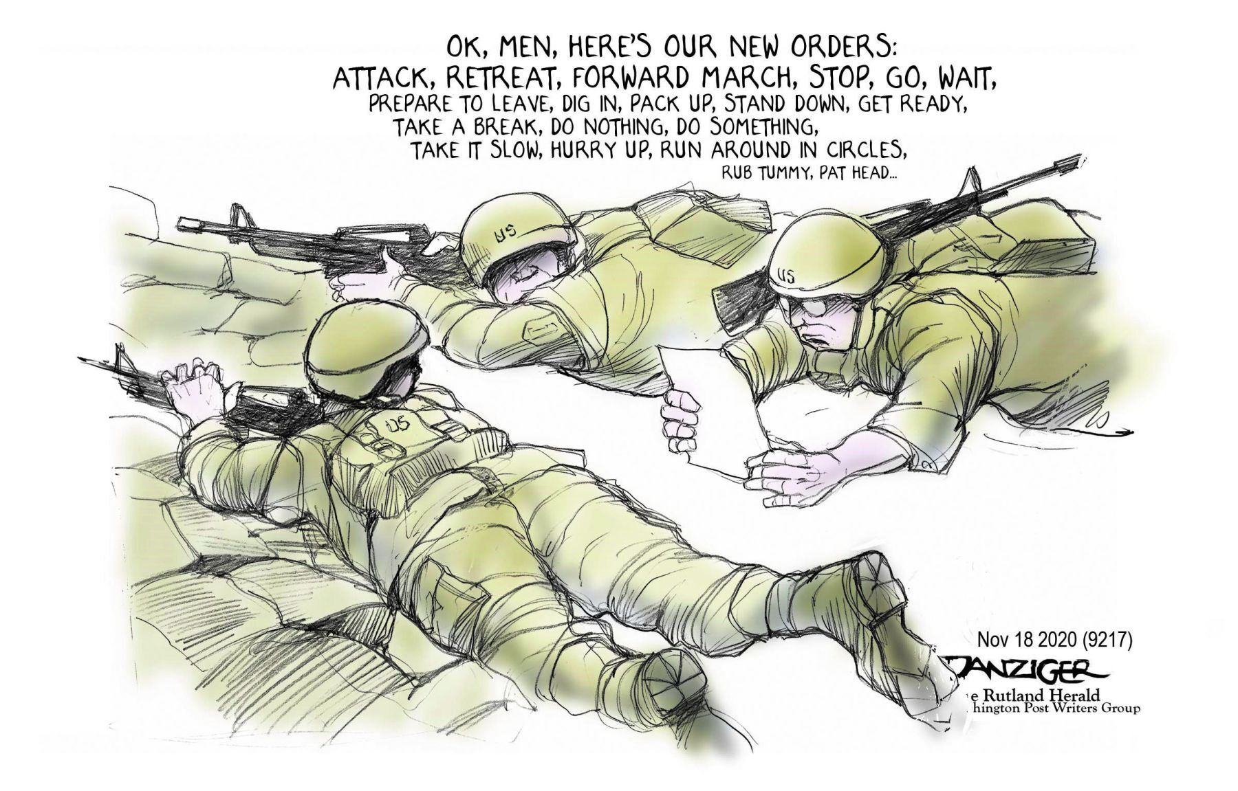Jeff Danziger cartoon